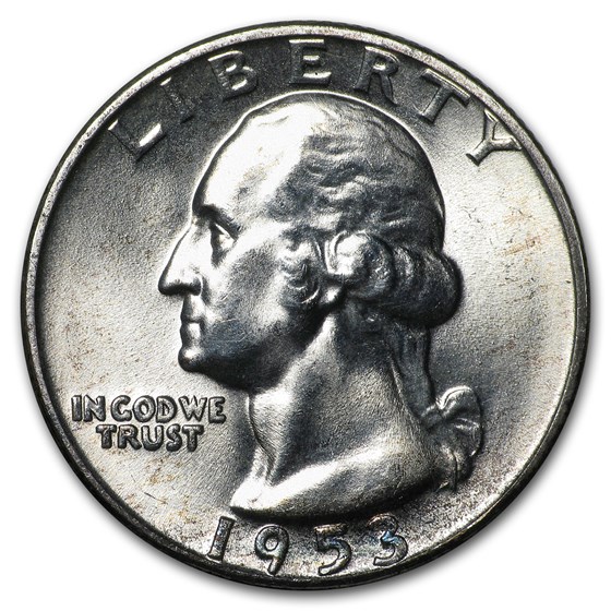 1953 Washington Quarter BU 1953 Washington Quarter BU